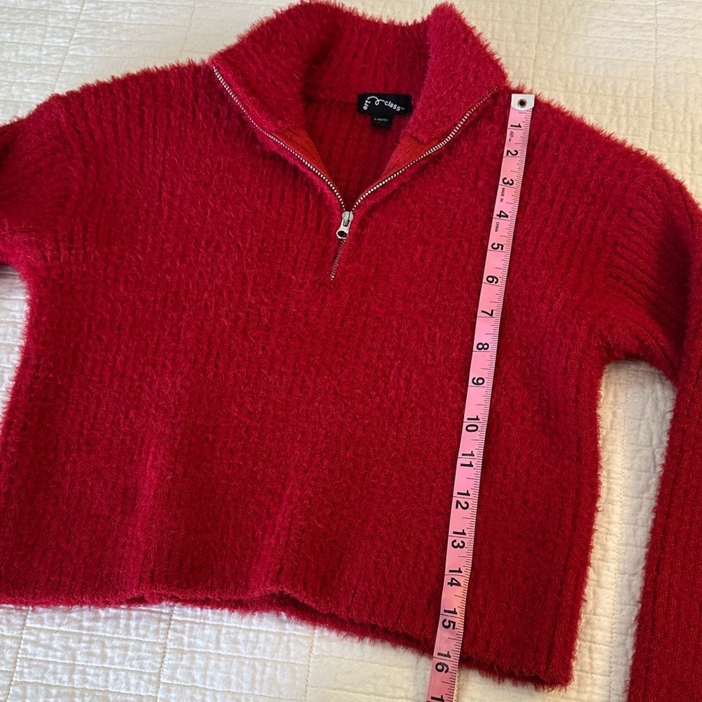 Art Class 10/12 Fuzzy Sweater Teddy Long Sleeve NWOT Pullover - Picture 4 of 6